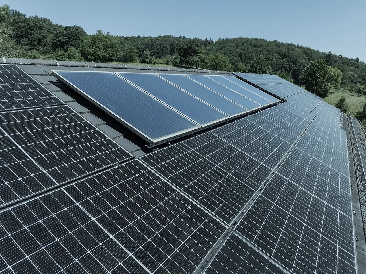 Solaranlage in der Region Bergstraße