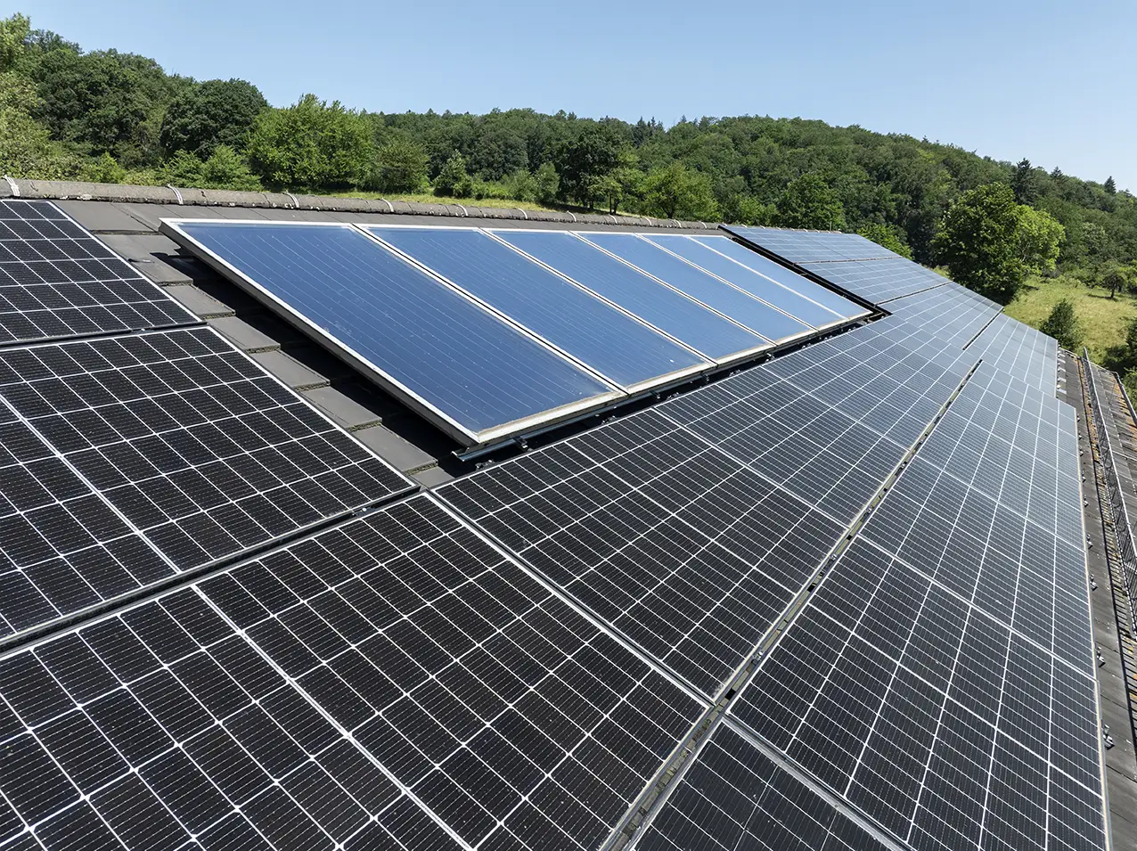 Solaranlage auf einem Eigenheim